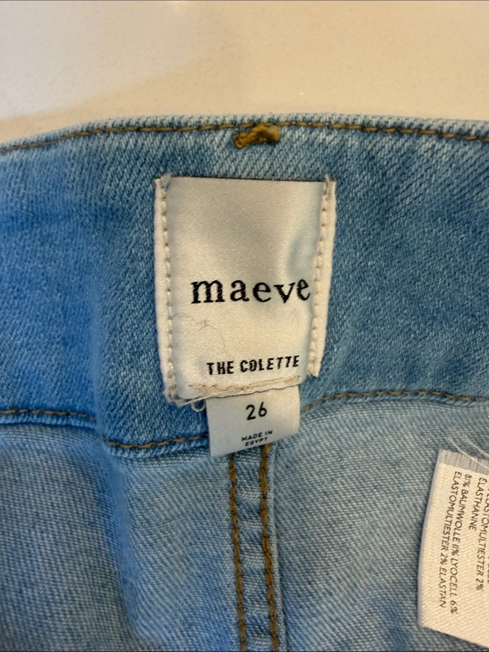 The Collette Denim Cropped Wide-Leg Jeans by Maeve